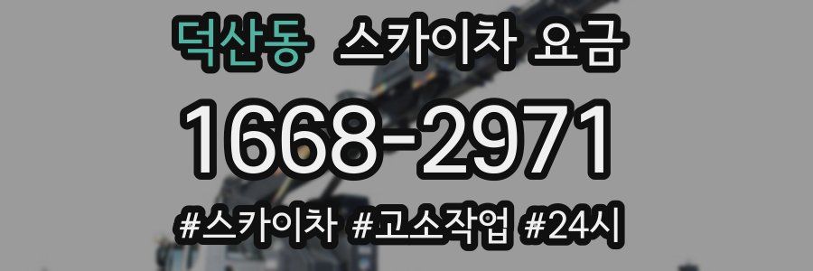 덕산동 스카이차 요금