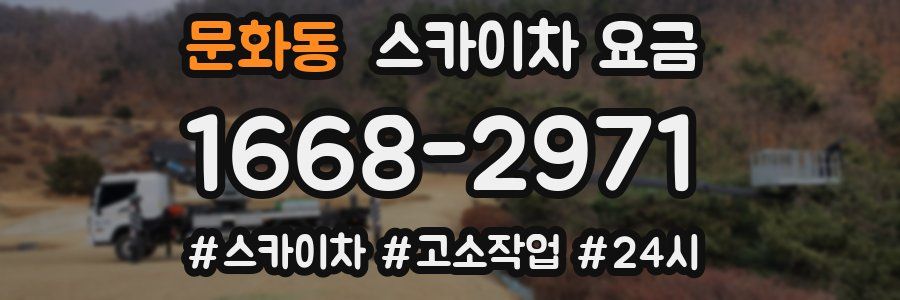 문화동 스카이차 요금
