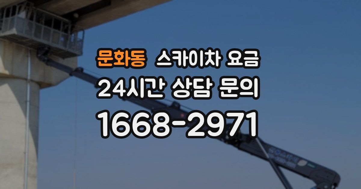 문화동 스카이차 요금