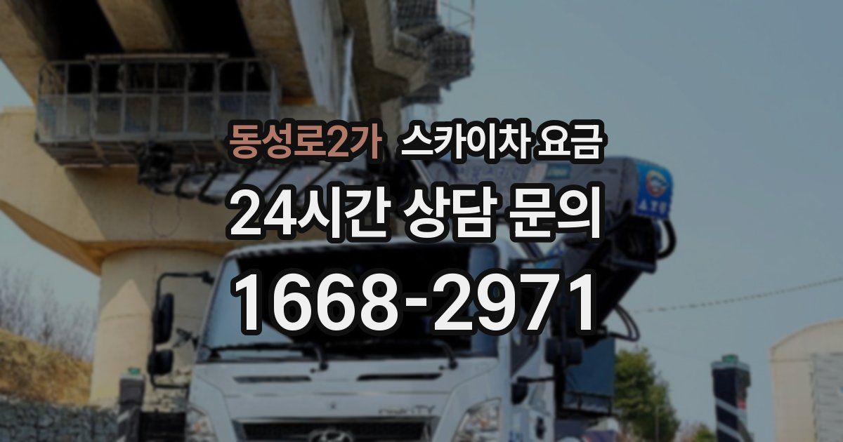 동성로2가 스카이차 요금
