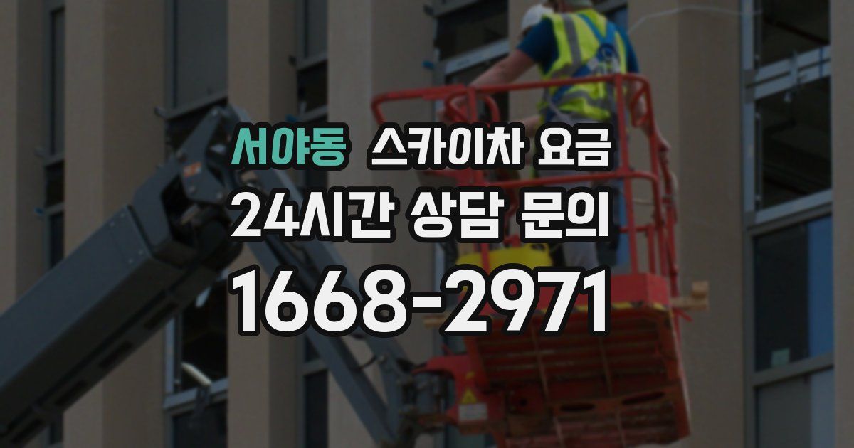 서야동 스카이차 요금