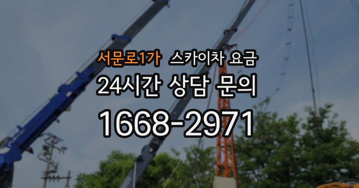 서문로1가 스카이차 요금