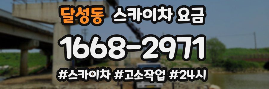 달성동 스카이차 요금