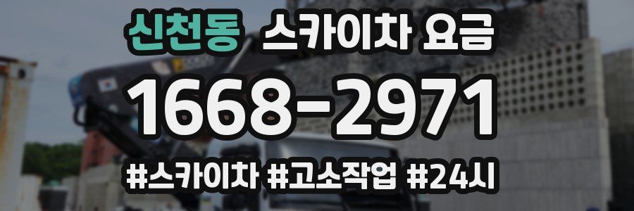 신천동 스카이차 요금