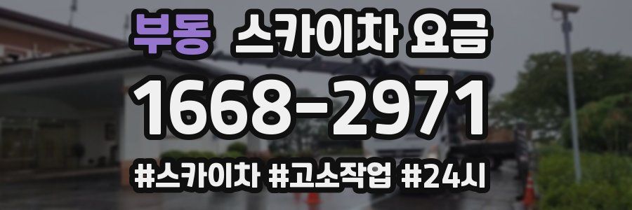 부동 스카이차 요금