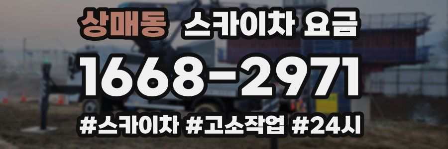 상매동 스카이차 요금