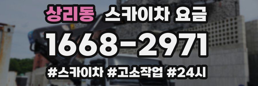 상리동 스카이차 요금