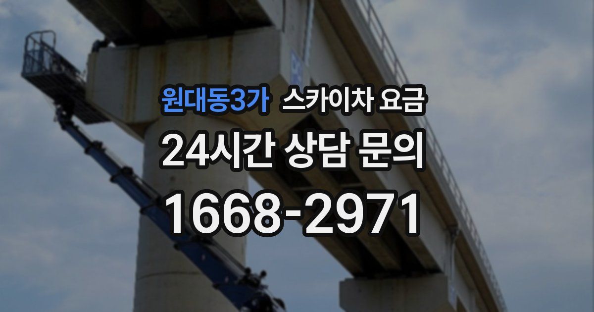 원대동3가 스카이차 요금