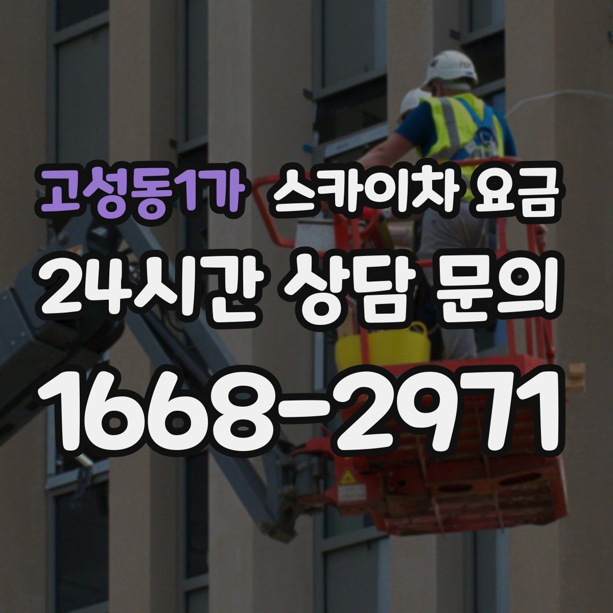 고성동1가 스카이차 요금