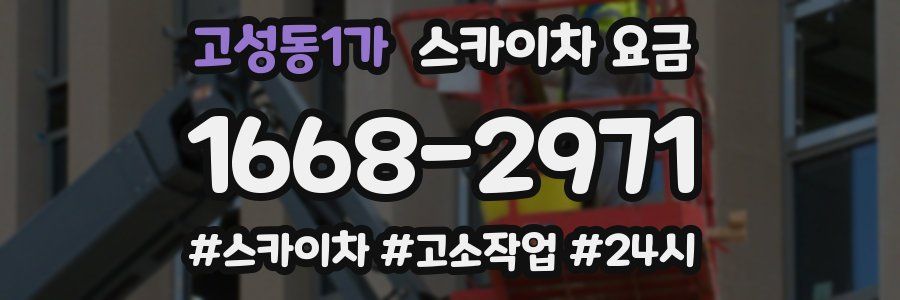고성동1가 스카이차 요금