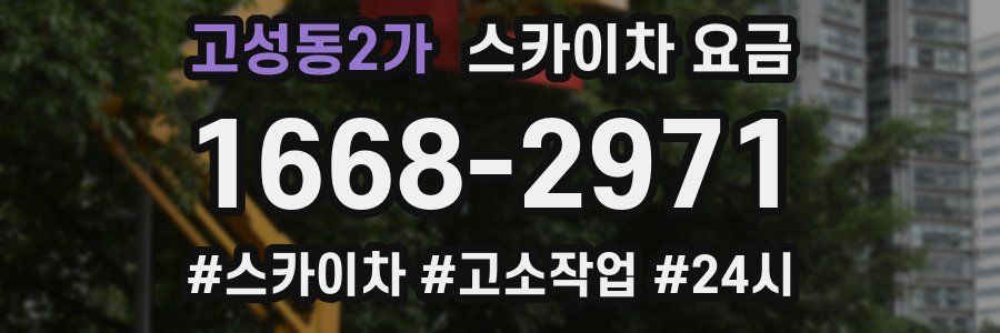 고성동2가 스카이차 요금