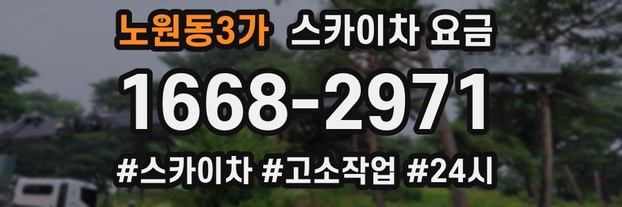 노원동3가 스카이차 요금
