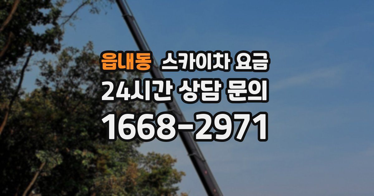 읍내동 스카이차 요금