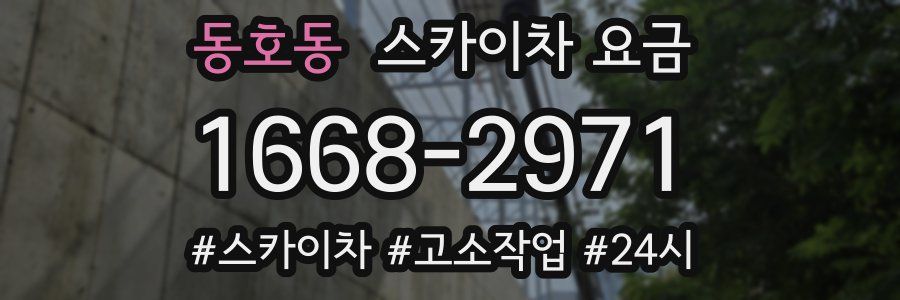 동호동 스카이차 요금