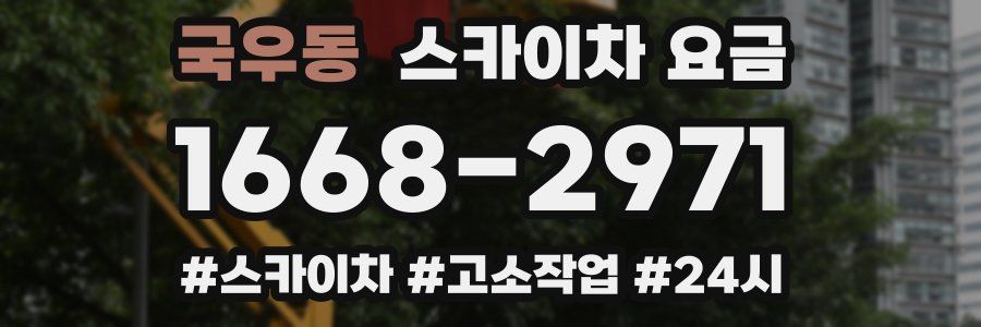 국우동 스카이차 요금