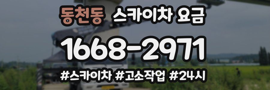동천동 스카이차 요금
