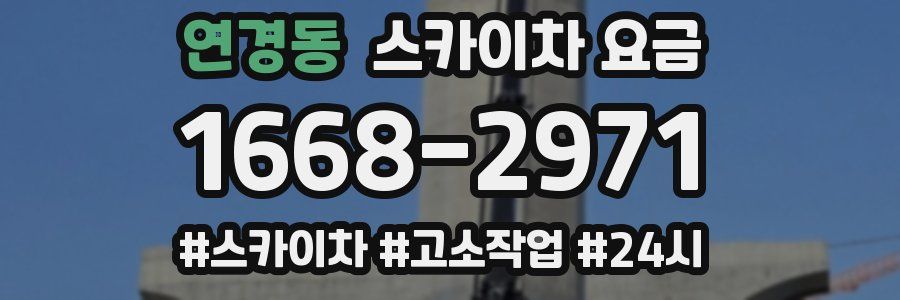 연경동 스카이차 요금