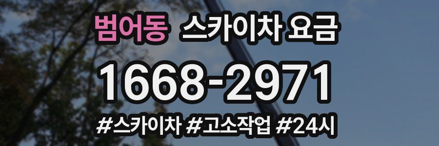 범어동 스카이차 요금