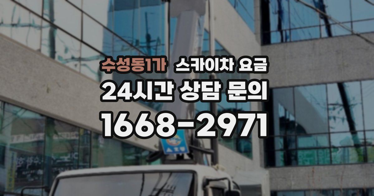 수성동1가 스카이차 요금