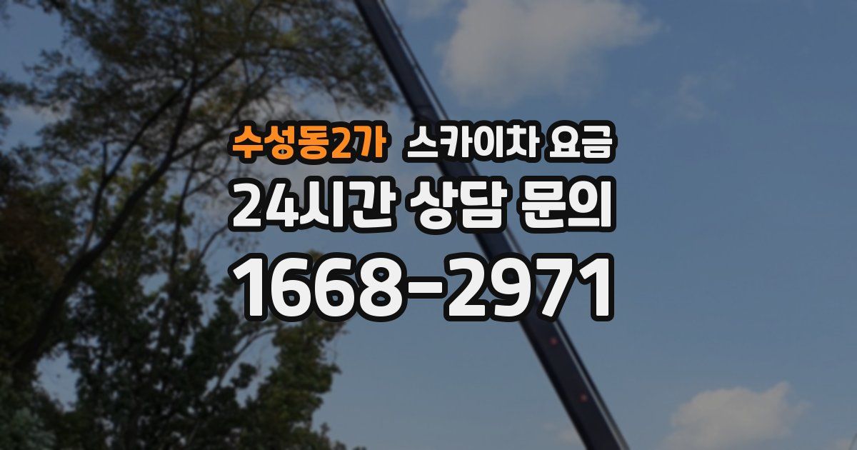 수성동2가 스카이차 요금