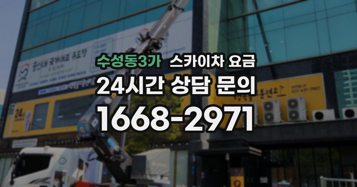 수성동3가 스카이차 요금