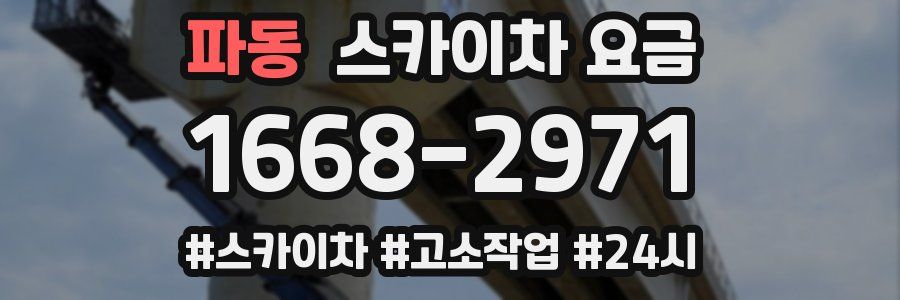 파동 스카이차 요금