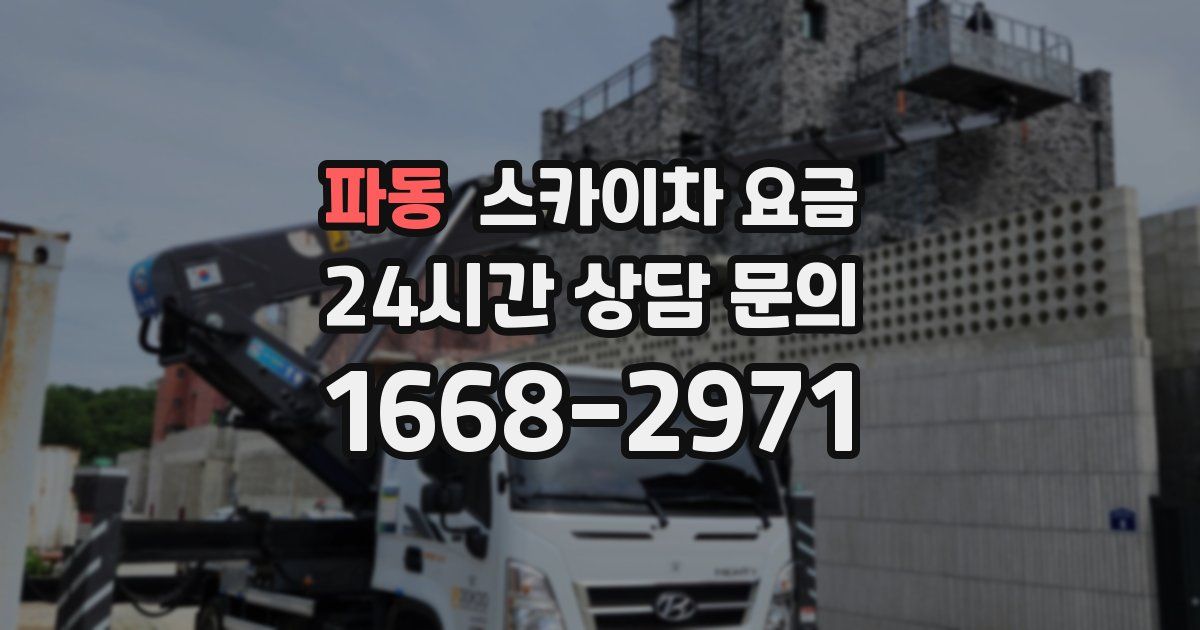파동 스카이차 요금