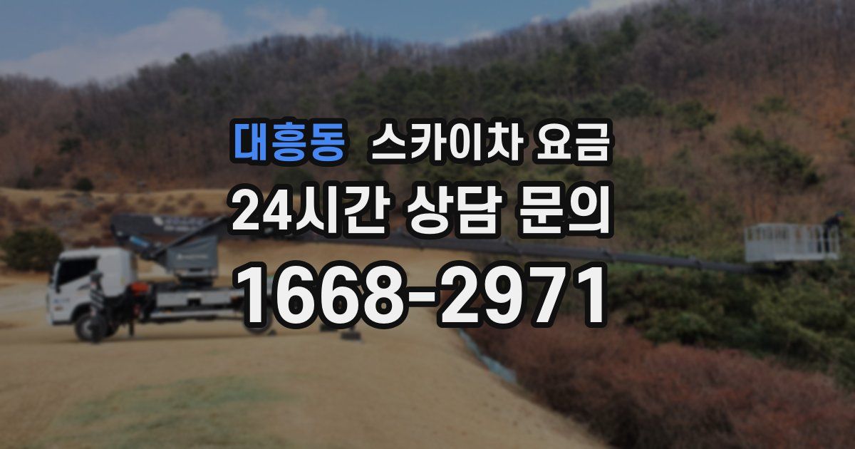 대흥동 스카이차 요금