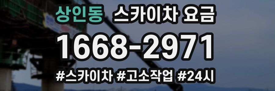 상인동 스카이차 요금