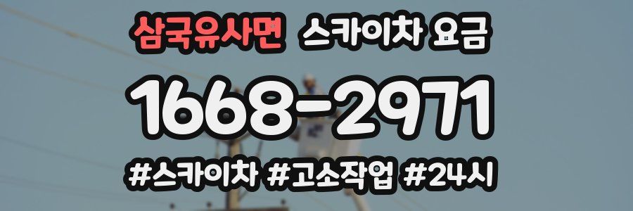 삼국유사면 스카이차 요금