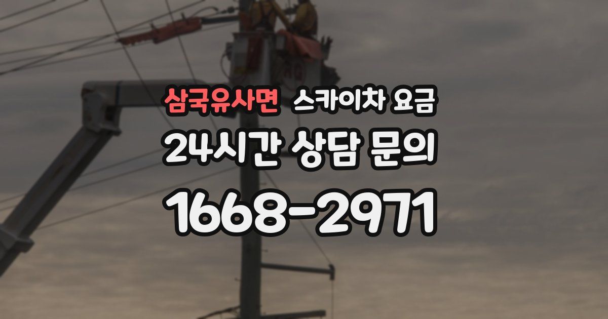 삼국유사면 스카이차 요금