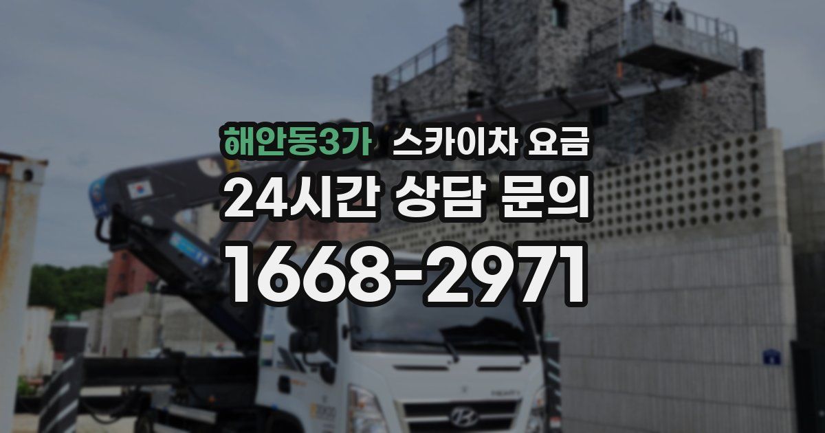 해안동3가 스카이차 요금