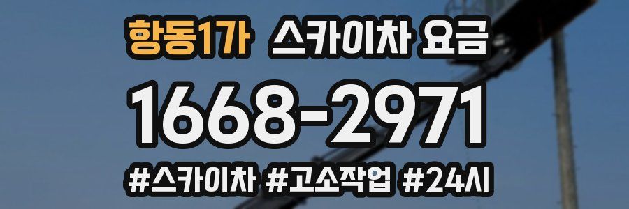 항동1가 스카이차 요금
