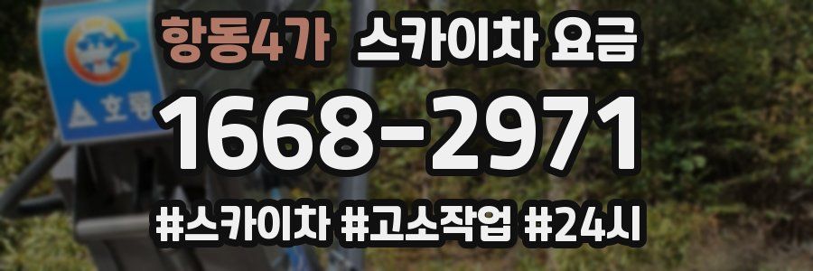 항동4가 스카이차 요금