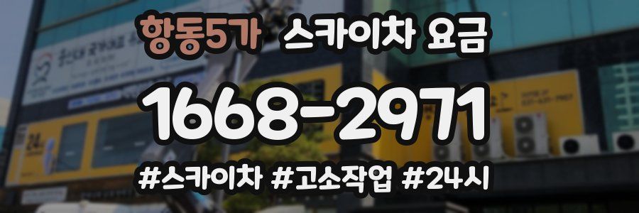 항동5가 스카이차 요금