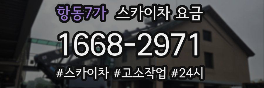 항동7가 스카이차 요금