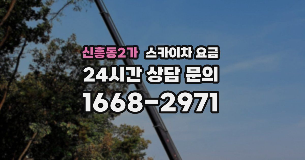 신흥동2가 스카이차 요금