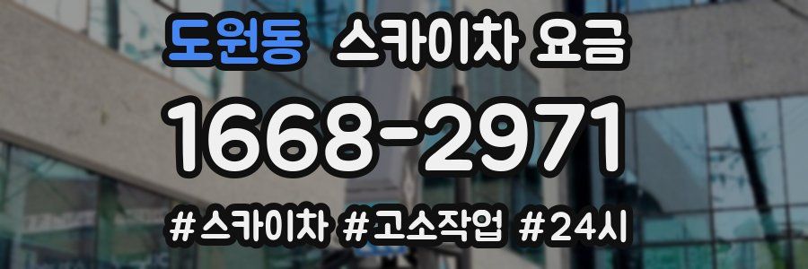 도원동 스카이차 요금