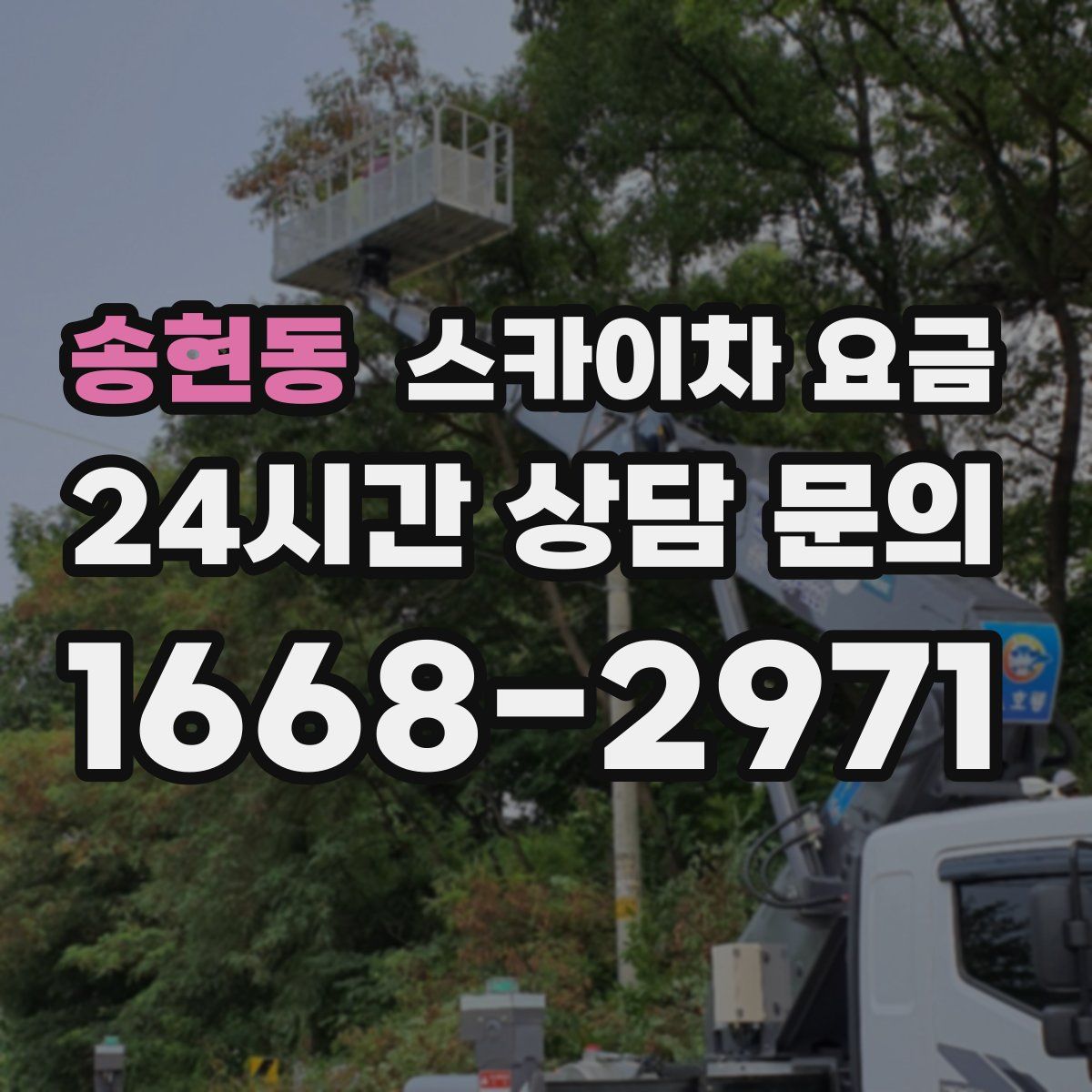 송현동 스카이차 요금