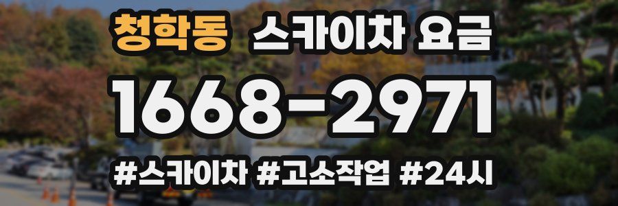 청학동 스카이차 요금