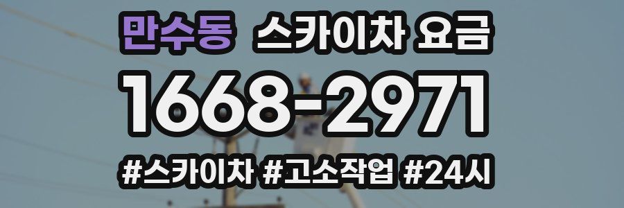 만수동 스카이차 요금