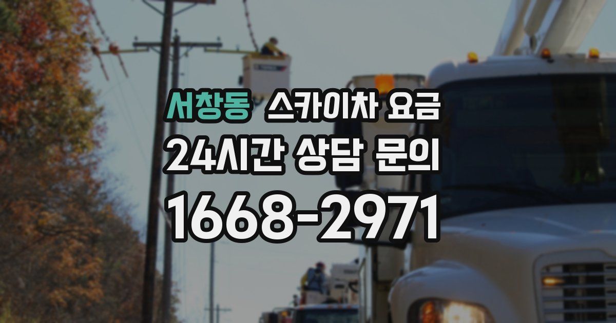 서창동 스카이차 요금