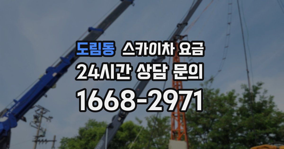 도림동 스카이차 요금