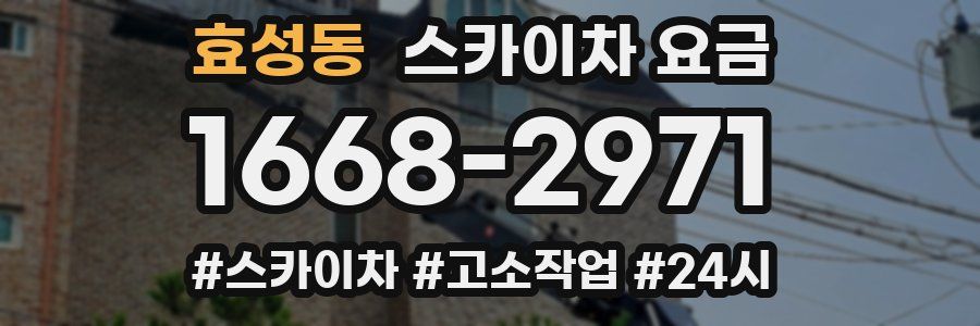 효성동 스카이차 요금