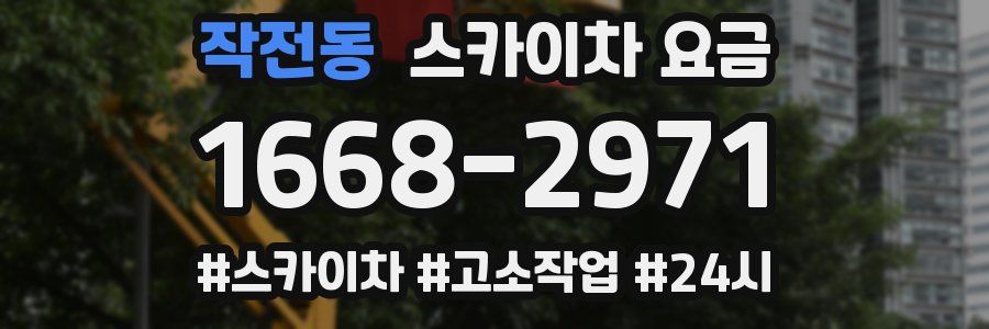 작전동 스카이차 요금