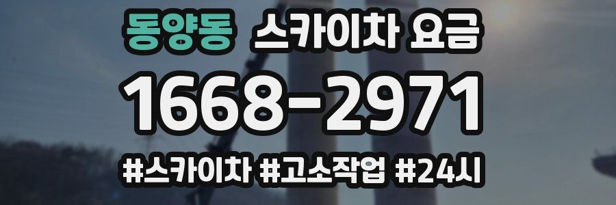 동양동 스카이차 요금