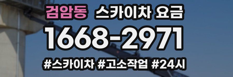 검암동 스카이차 요금