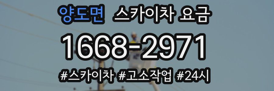 양도면 스카이차 요금