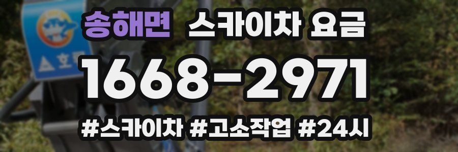 송해면 스카이차 요금