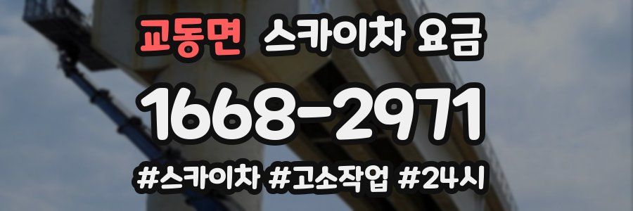 교동면 스카이차 요금